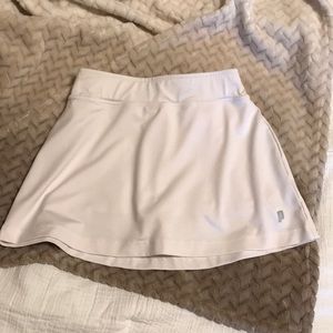White golf skort